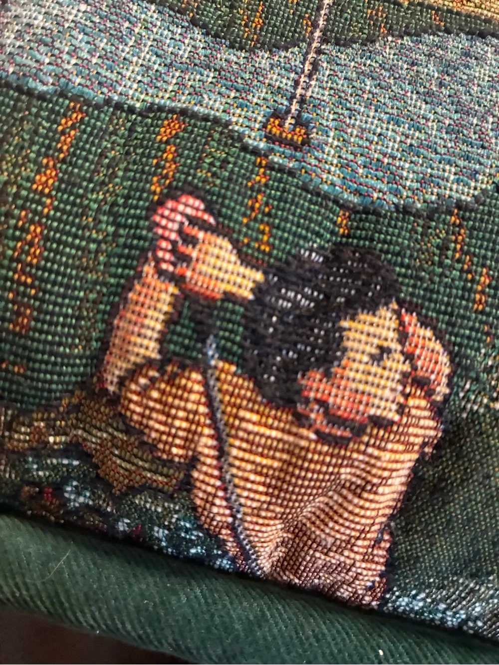 tapestry golf throw pillow by fairway collections 17x17